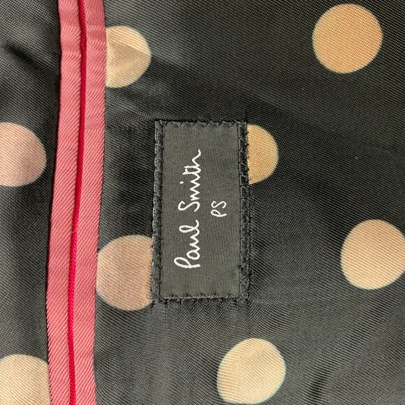 PS by PAUL SMITH Size 38 Black Navy Wool Polyester Sport Coat - Picture 5 of 5